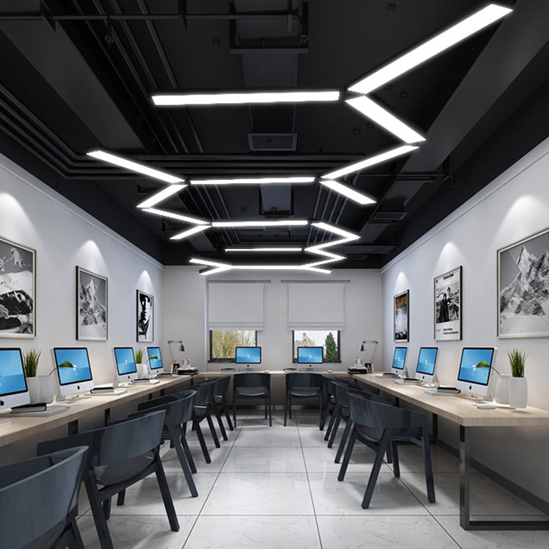 200mmx40mm Extra Wide Commercial Office Lighting Big LED Profile 200mmx40mm Extra Wide Commercial Office Lighting Big LED Profile